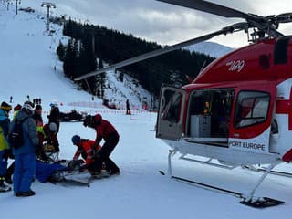 DESIVÁ ZRÁŽKA Lyžiar si