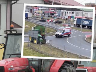 Škandalózne zábery z protestu farmárov: Sanitka na VIDEU nemohla prejsť! Ľudia sú pobúrení