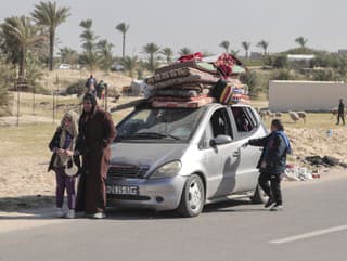 Palestínčania utekajú z Chán
