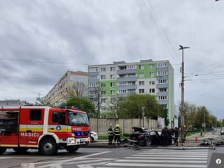 Nehoda v bratislavskej Vrakuni