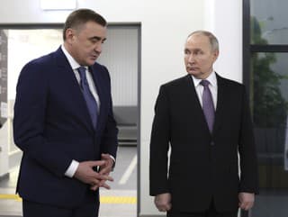 Alexej Ďumin a Vladimir Putin