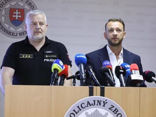 Policajný prezident Ľubomír Solák a minister vnútra Matúš Šutaj Eštok 
