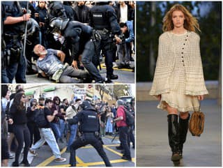 Desivé zábery z ulíc Barcelony: Luxusná módna šou vyvolala PEKLO... Drsný zásah polície!