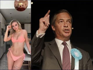 Victoria Thomas-Bowenová obliala Nigela Faragea kokteilom.