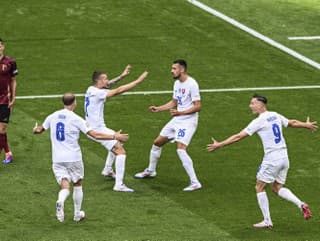 Radosť hráčov Slovenska