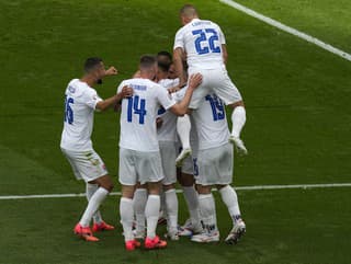 Radosť hráčov Slovenska 