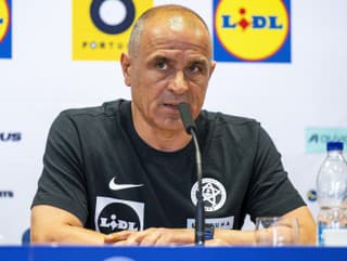 Na snímke tréner slovenskej