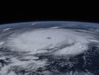 Na snímke poskytnutej NASA je hurikán Beryl z Medzinárodnej vesmírnej stanice v nedeľu 1. júla 2024. 