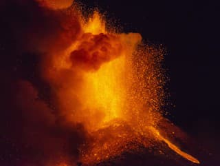 Sopka na ostrove Stromboli