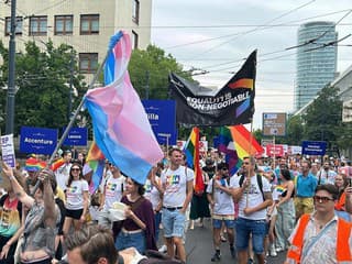 Na pochode Pride v