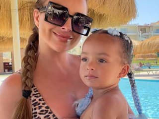 Veronika Nízlová s dcérkou