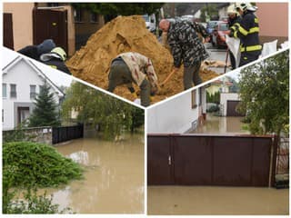 Zatopené domy v Devínskej