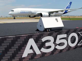 Nový Airbus A350 počas