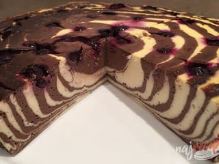 Fitness tvarohový koláč bez