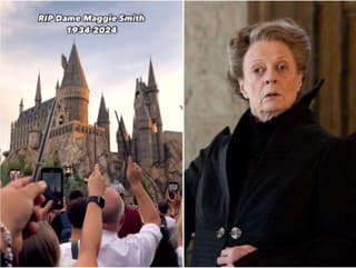 Fanúšikovia SMÚTIA za profesorkou McGonagallovou (†89): DOJEMNÝ MOMENT v Universal Studios... Prútiky hore!