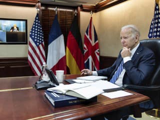 Biden, Macron, Johnson a