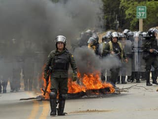 Nepokoje v Bolívii.