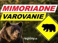 AKTUÁLNE VAROVANIE Medveď v