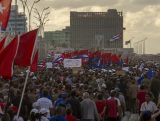 Kubánci protestovali pri veľvyslanectve