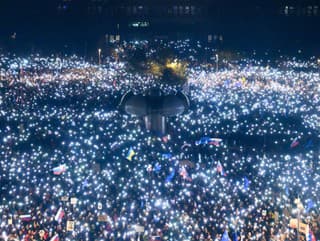 Počet protestujúcich v Bratislave