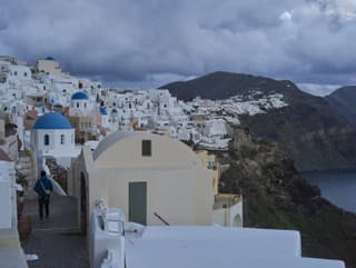 Zemetrasenie postihlo Santorini.