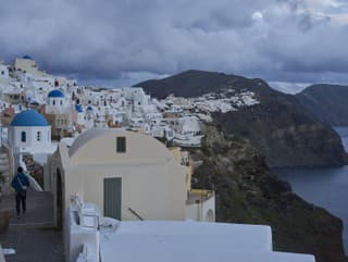 Zemetrasenie postihlo Santorini.