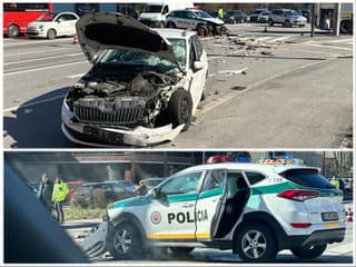 Policajt havaroval počas výcviku,