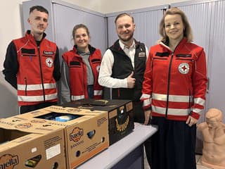 S vyzbieranými potravinami pomáhajú