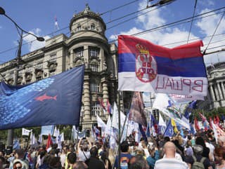 Protesty v Srbsku