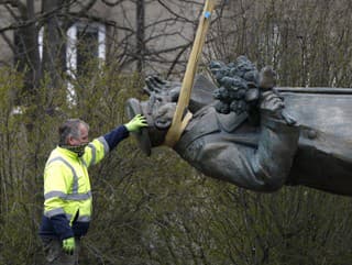 Bronzová socha maršala Koneva