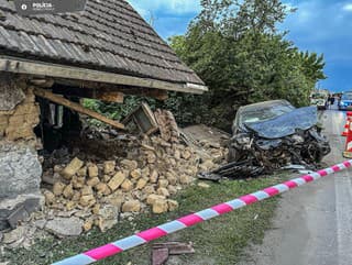 Vodička narazila do domu