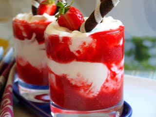 Domáci Pribináčik s jahodovým