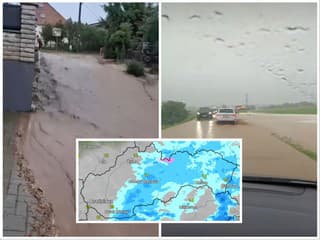 Búrky úradovali: VIDEO Voda
