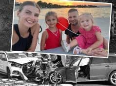 Do rodinky vrazilo auto: