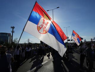 Protesty v Srbsku