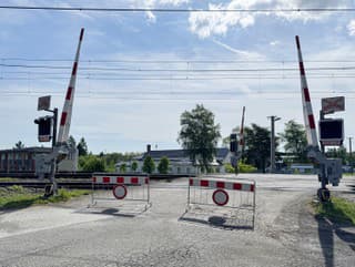 Železničné priecestie na tejto
