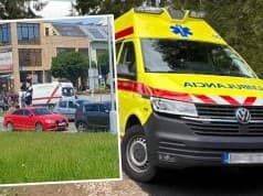 Zrazená chodkyňa ležala v