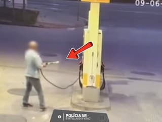 Šialený útok na čerpacej