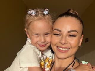 Monika Bagárová s dcérkou