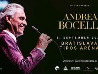 Andrea Bocelli vystúpi 6.