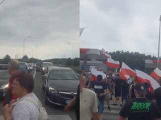 Nespokojní Poliaci blokujú úsek
