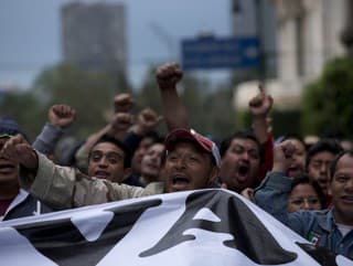 Veľké protesty v Mexico
