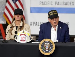 Melania Trumpová s manželom