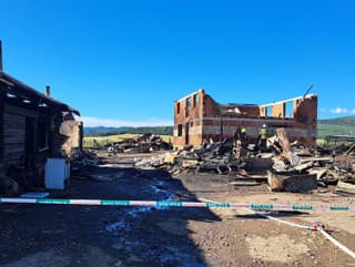 Požiar v rómskej osade