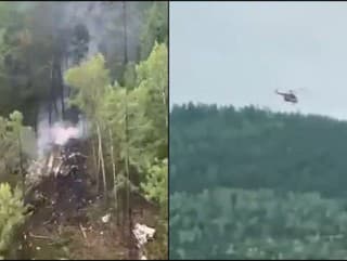 Vrtuľník našiel trosky lietadla.