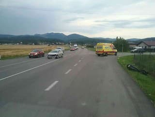 Zrážka motorového vozidla so