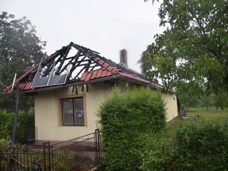 Požiar domu v okrese