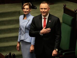 Karol Nawrocki sa slávnostnou