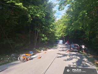 VÁŽNA dopravná nehoda! Motocyklista