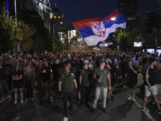 Protesty v Srbsku